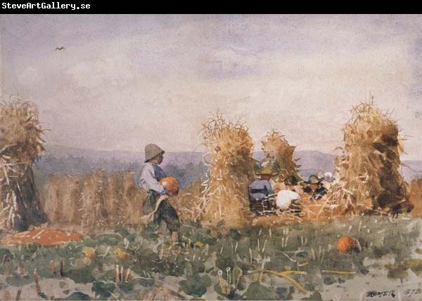 Winslow Homer Pumpkin Patch (mk44)